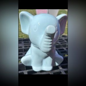 baby blue elephant piggy bank